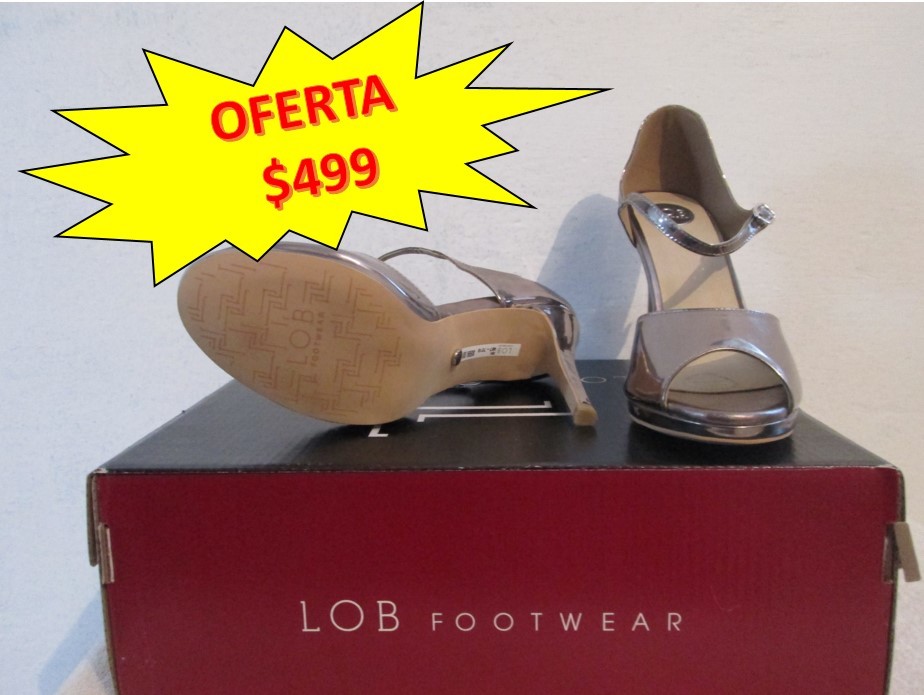 ZAPATILLA DAMA PLATEADA LOB Pv17  