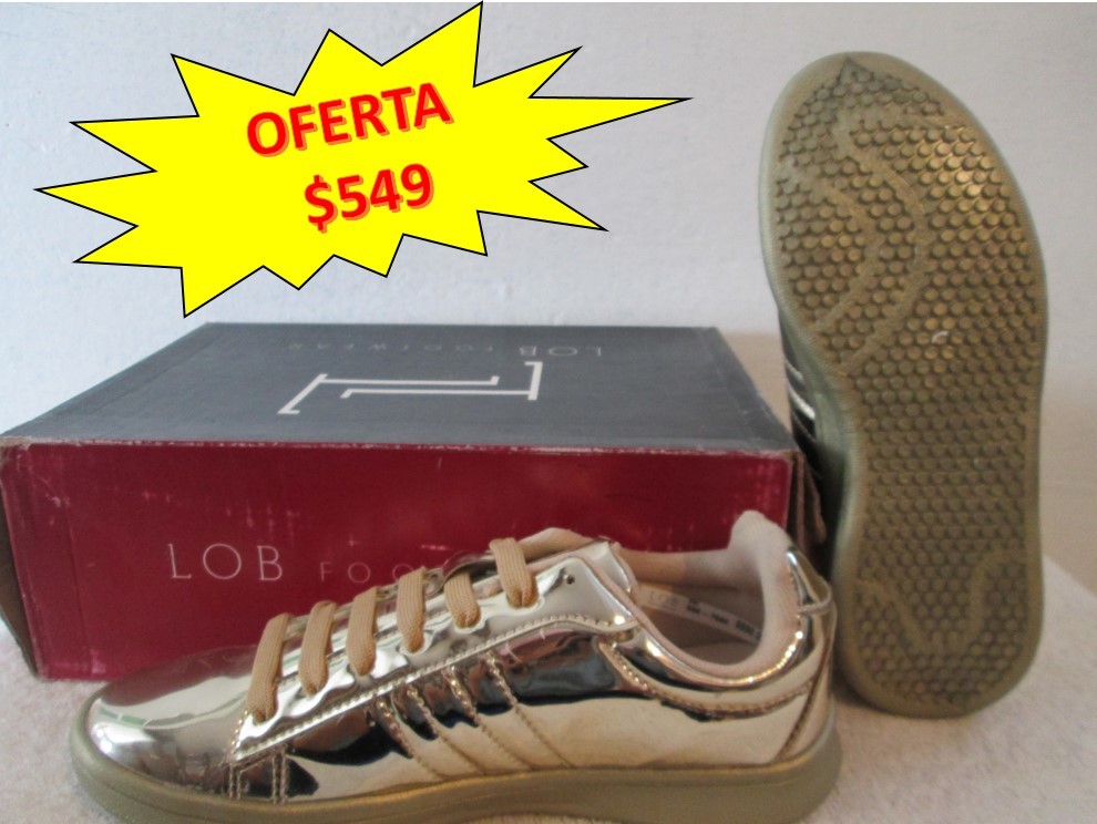 TENIS DAMA DORADO Oi17 LOB 