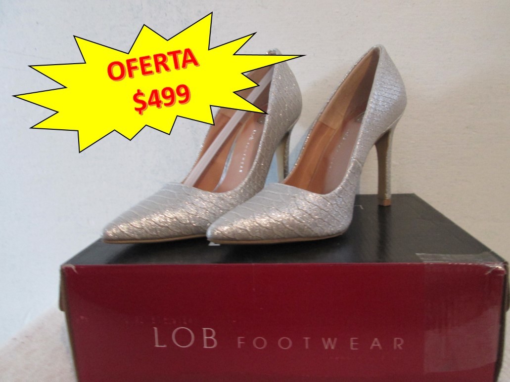 ZAPATILLA PLATEADA PARA DAMA Oi17